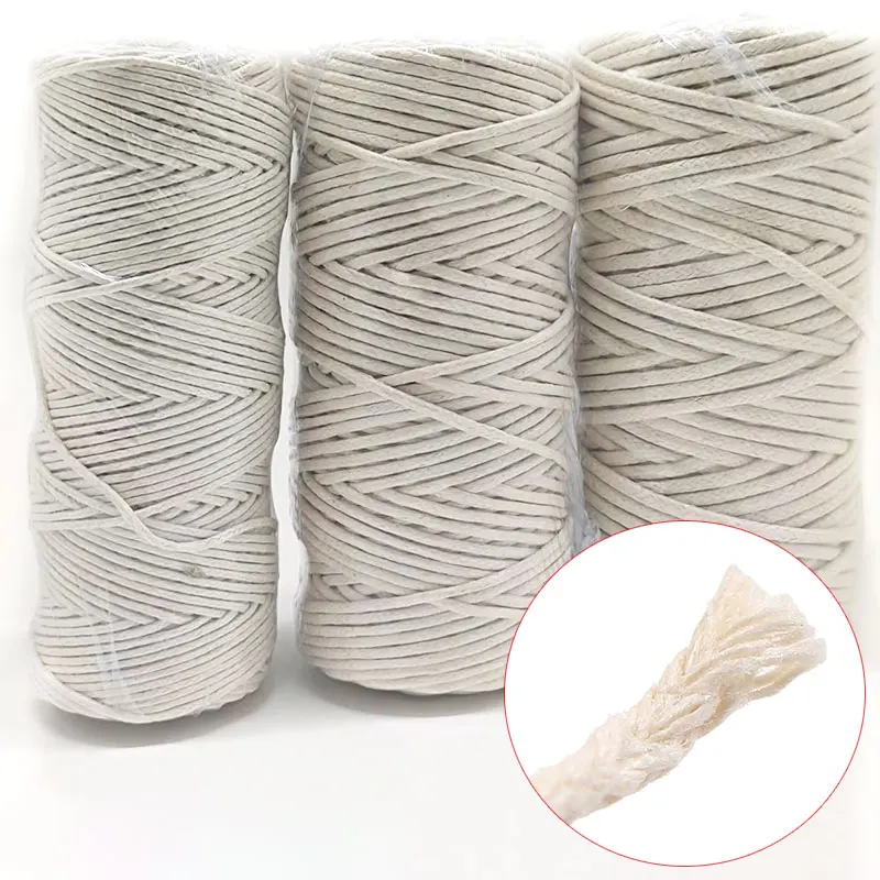 50 metros/rolo de cabos de algodão encerado natural artesanal trançado fio encerado para diy colar pulseiras fazendo corda 1mm 2mm 2.5mm