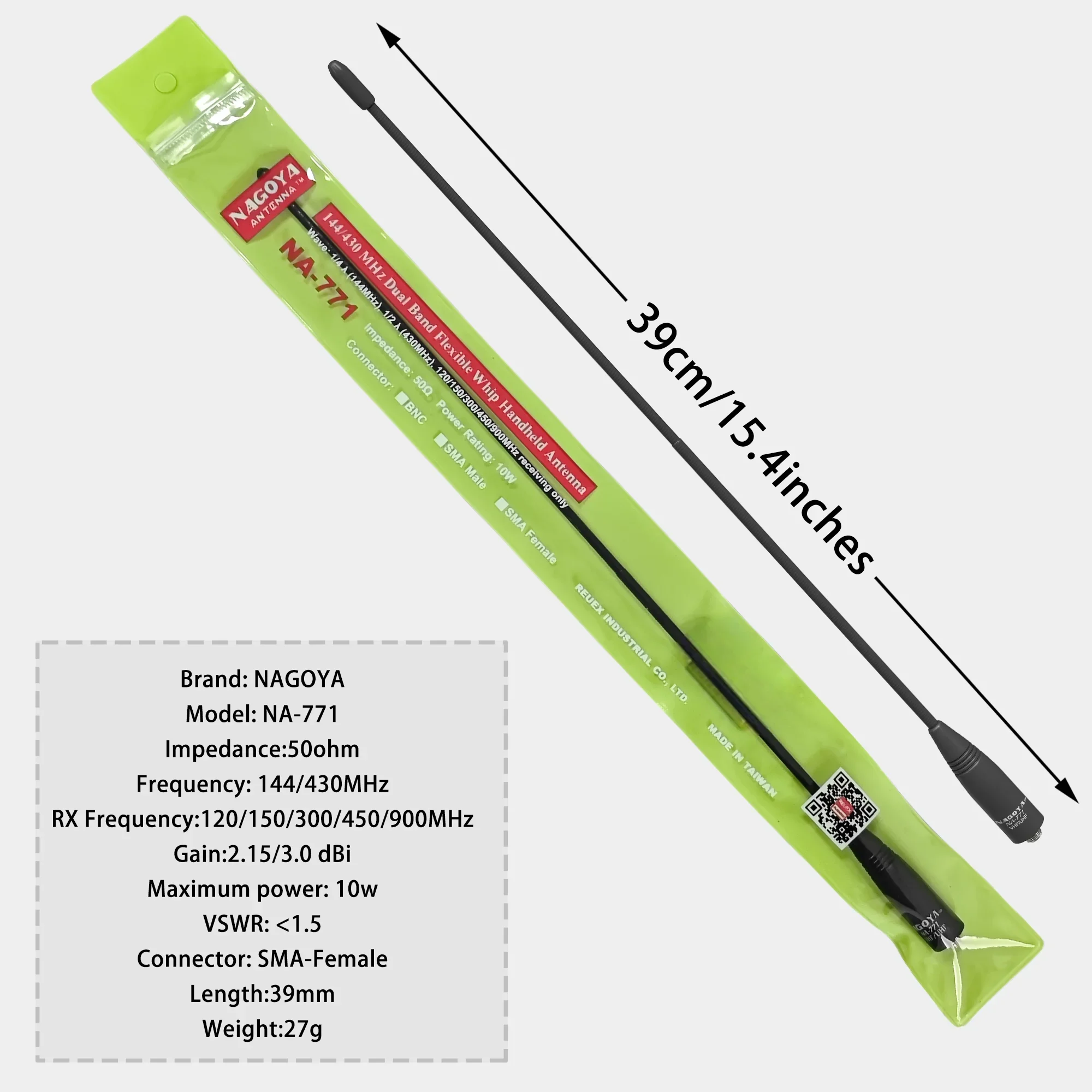 100% الأصلي ناغويا NA-771 اتجاهين هوائي الراديو SMA-أنثى 144/430Mhz هوائيات ل Baofeng كينوود PUXING WOUXUN اسلكية تخاطب