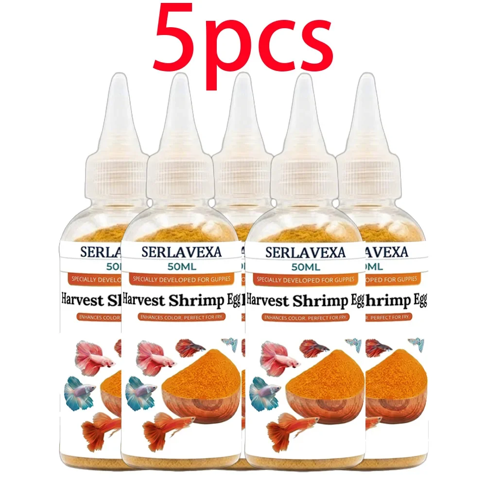 SERLAVEXA Mikron-Garnelen-Ei-Pulver Fischfutter, Kein Ausbrüten Nötig, Farbverstärkende Ernährung für Guppy-Betta-Jungfische mit Dosierwerkzeug – Detail 13