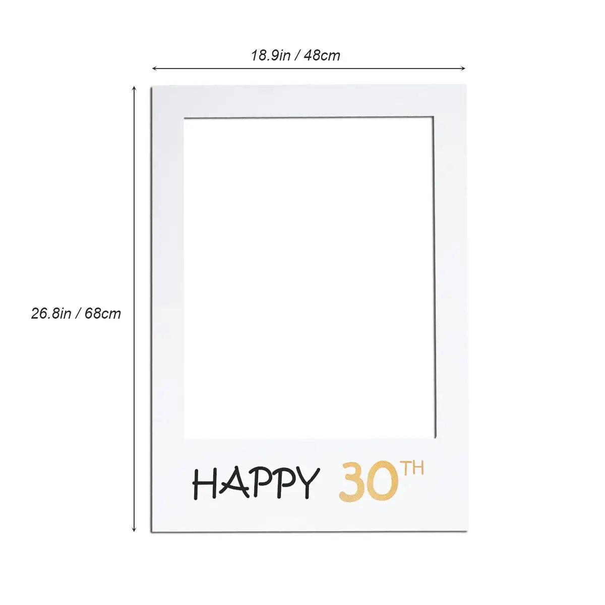 

Birthday Paper Photo Frame Celebration Props Cutout Party Picture Frames Portable Lightweight Special Memories Families