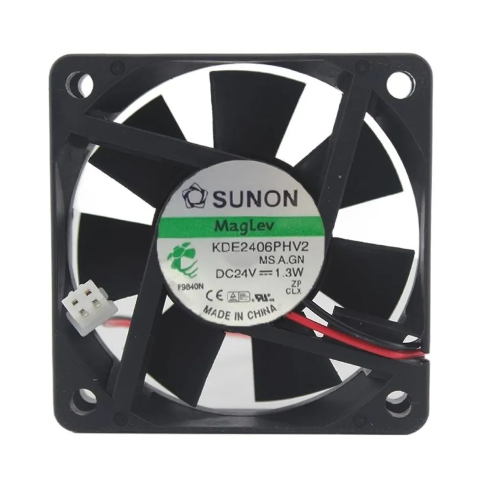 2pcs Original For Sunon KDE2406PHV2 6015 60mm DC 24V 1.3W maglev 60X60X15mm IPC axial cooling fans