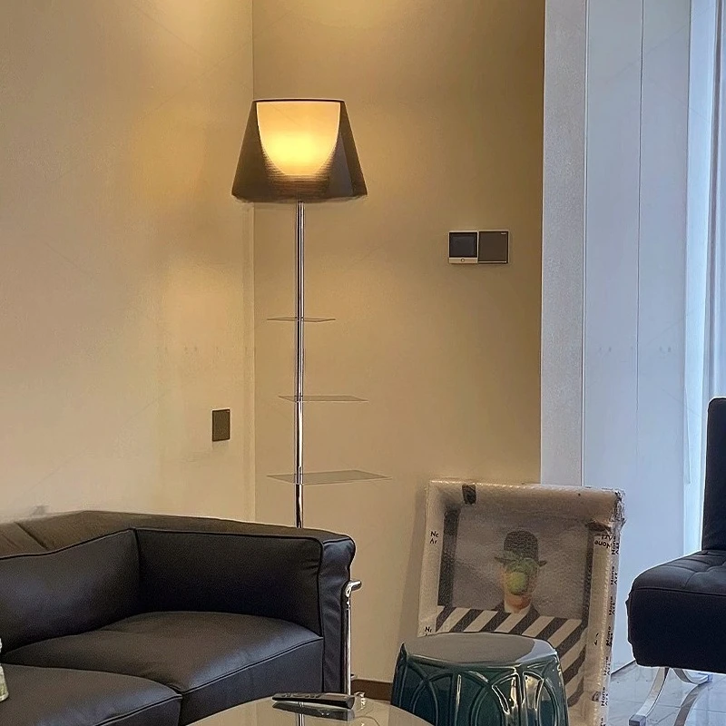 Shelf floor lamp, modern minimalist designer, living room, bedroom, study, corner ambient light