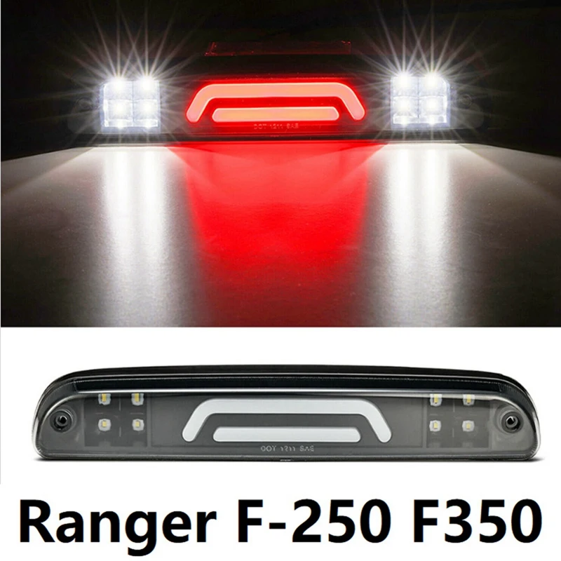 ไฟเบรค3Rd LED สีดำสำหรับ Ford F-250 SD F-350 SD F-450 SD F-550 SD 1999-2016สำหรับ Ford Ranger 1993-2011 12V