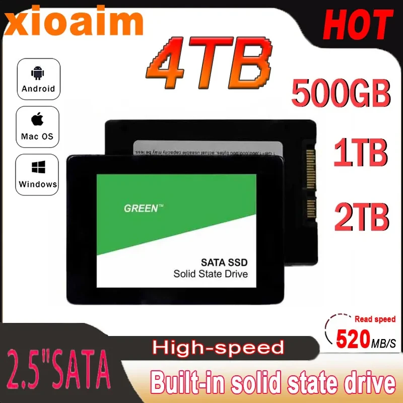 

For xiaomi SSD SATAIII 2.5"Ssd Hard Disk Drive 1TB Internal High Speed Transfer Internal Solid State Drive For PC/Laptop mac