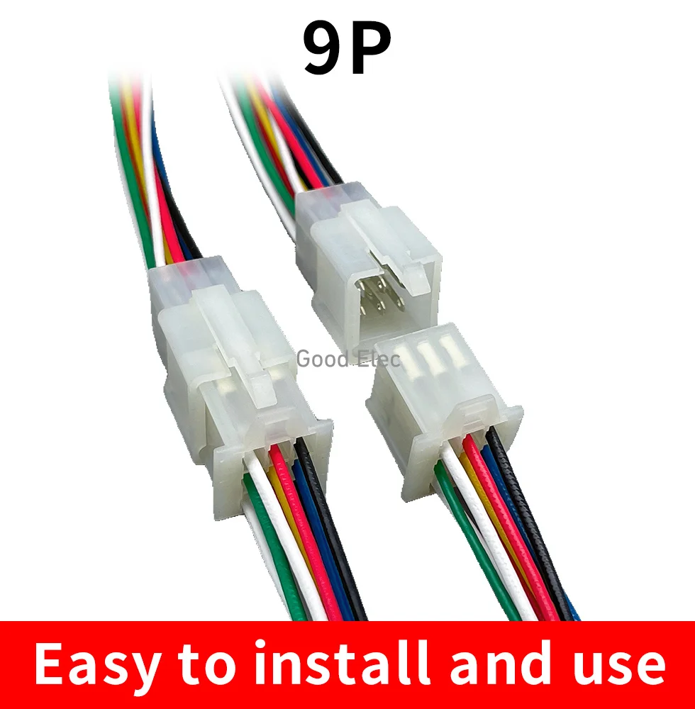 10 sets of 2.8mm 9p automotive 2.8-liter connectors,10cm male and female cable terminal plug accessories with wires,suitable f