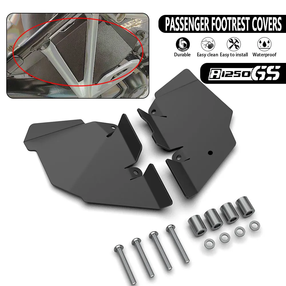 

GS1250 Adventure Motorcycle Rear Seat Foot Pedal Mudguard Fender Recess Cover For BMW R1200GS R1250GS 2014-2023 R 1200 GS LC ADV