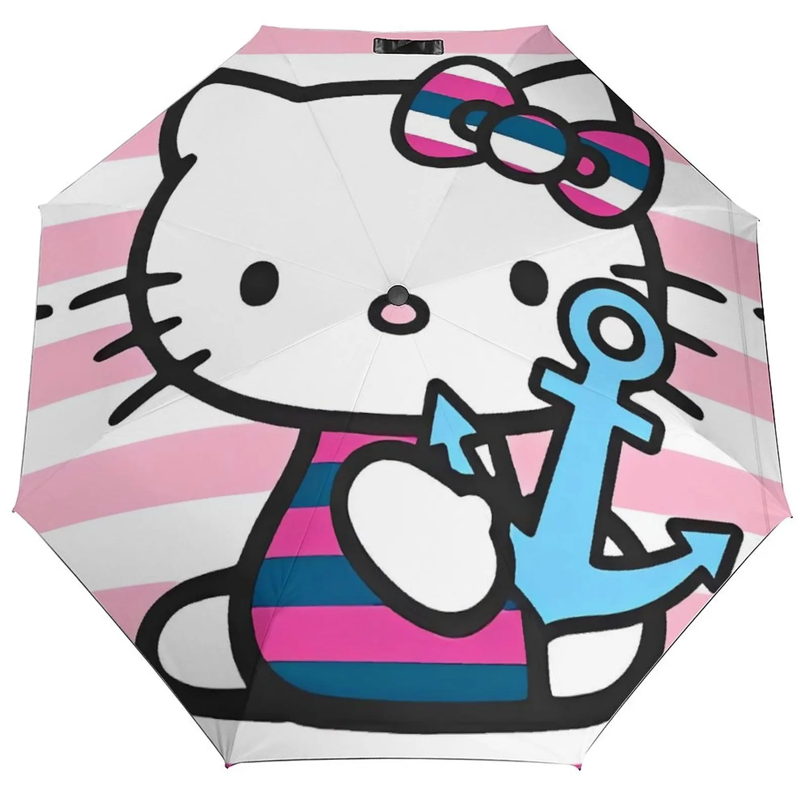 

Kawaii Hello Kitty зонт милый мультяшный солнцезащитный водонепроницаемый зонт складной элегантный автоматический зонт для кемпинга на заказ