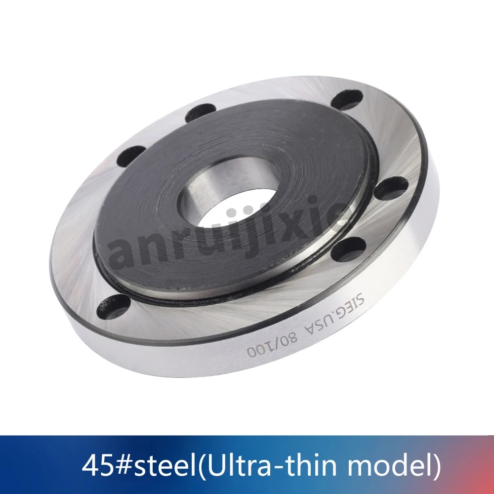 Mini Torno Convertible Flange,3 Mandíbula Chuck, Transferência 4 Flange, S N:50013, 80mm a 100mm