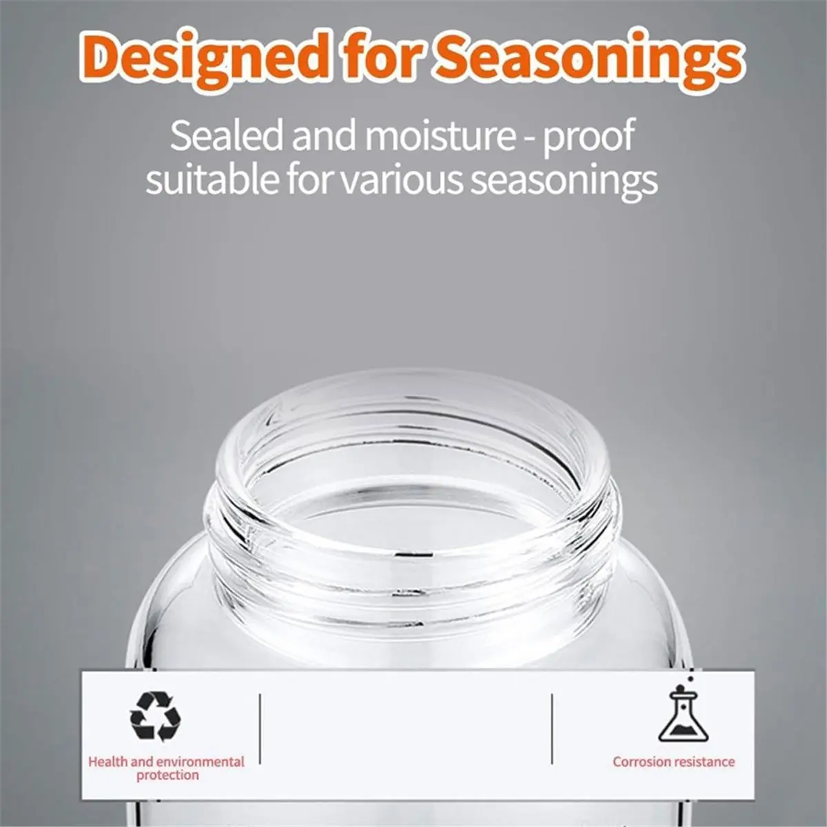 2026 New 2pcs 15 Oz Large Salt Pepper Shakers with Adjustable Outlet Holes Clear Glass Shaker Bottles Spice Seasoning Cans