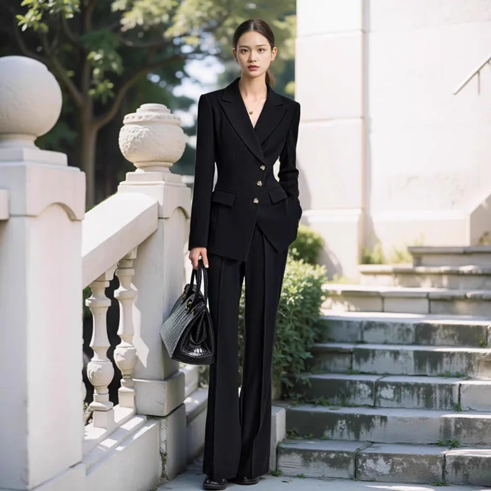 New women's spring and autumn suits, suitable for college students and civil servants' interviews, professional wear, fashionabl