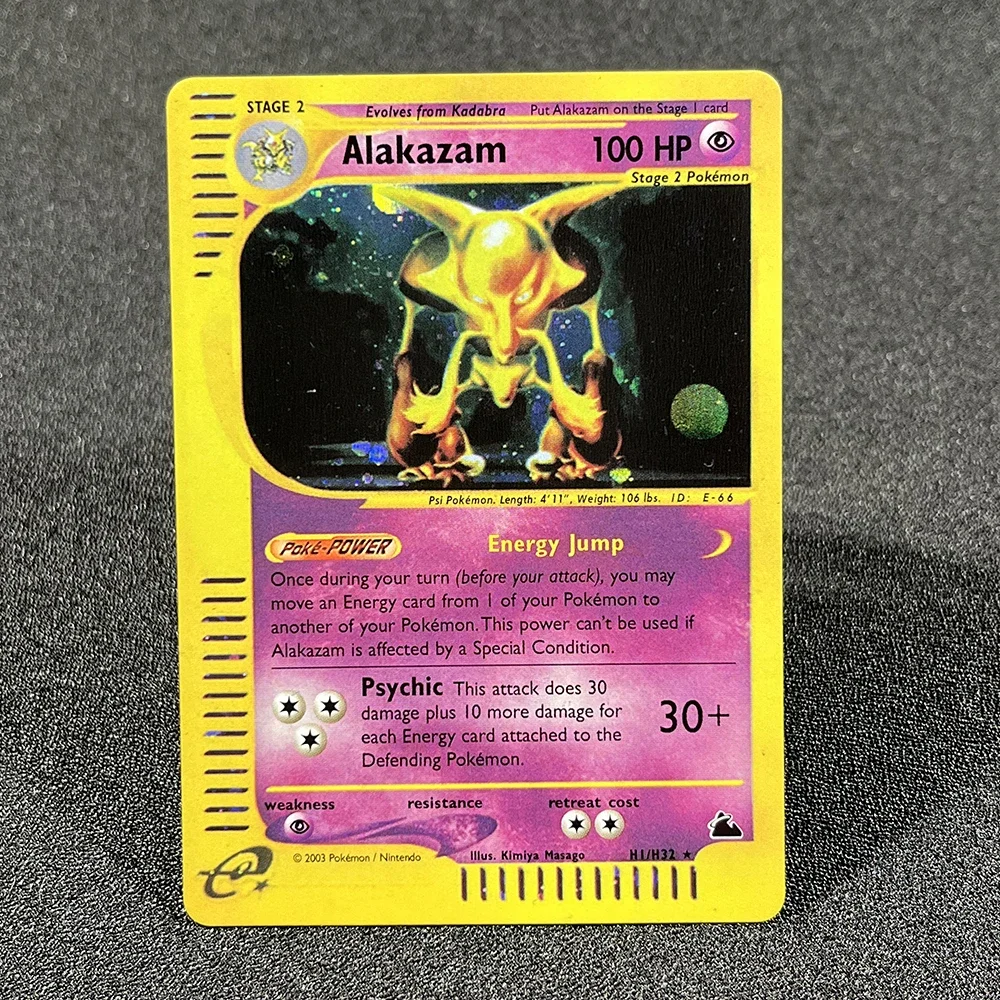 Cartes Flash Pokémon PROXY, carte électronique, Skyridge, Charizard, Umbreon, pouvez-vous arados, Gengar, Ho-Chaînes, feuille de Golem, cartes