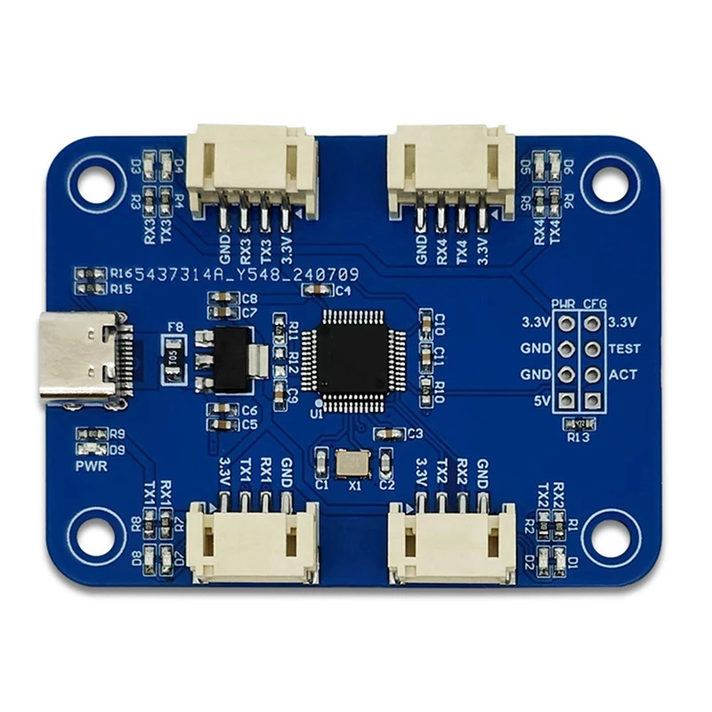 CH344Q USB Type C To 4 Port TTL Serial Module 4-Channel Serial Port UART Multi-Channel Serial Port Expansion Module