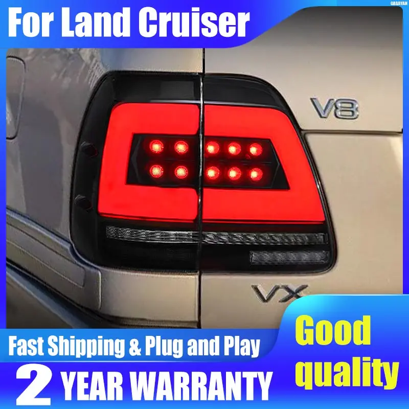 Car Taillight Styling FOR Toyota Land Cruiser LC100 FJ100 4700 Tail Light DRL Rear Lamp Dynamic LED Configure Tools Accessories