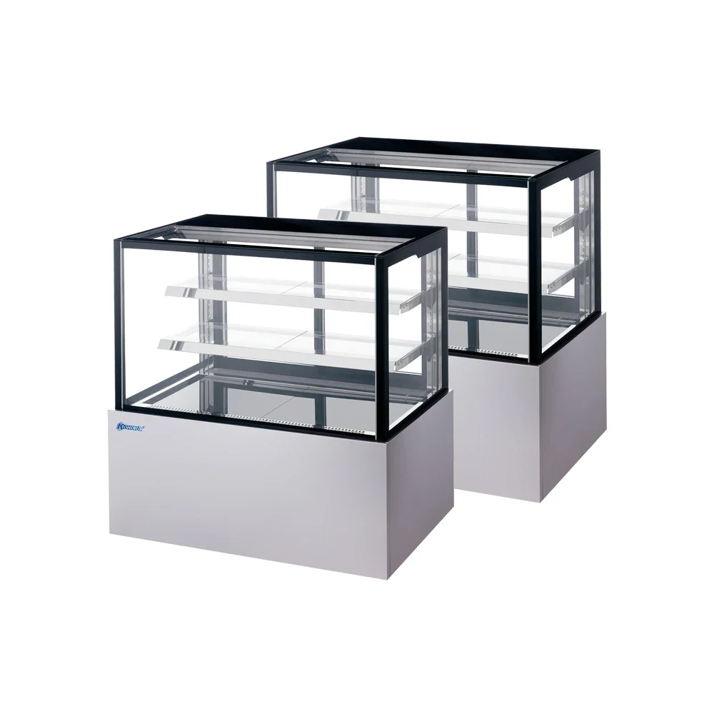 Mini Cake Showcase Single-Temperature Glass Cake Display Cooler Counter Top Chiller Showcase