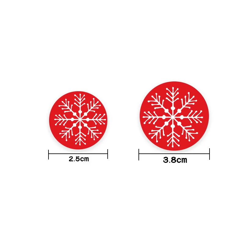 500Pcs Merry Christmas Stickers Christmas Theme Seal Labels Stickers For DIY Gift Baking Package Envelope Stationery Decor