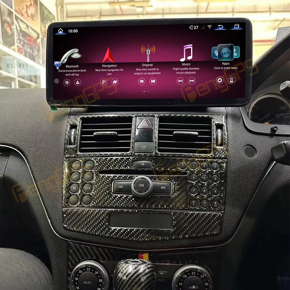 لمرسيدس بنز C الفئة C180 C200 C230 W204 2008-2012 أندرويد راديو السيارة 2Din استقبال ستيريو Autoradio مشغل وسائط متعددة لتحديد المواقع