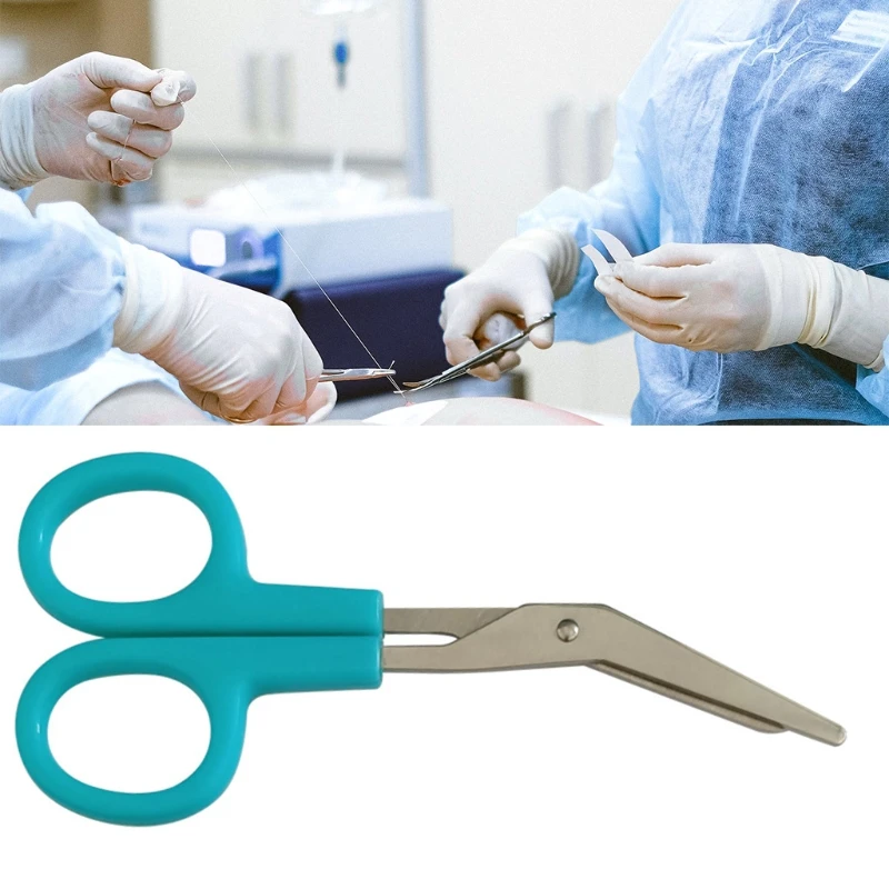 Stainless Steel Bandage Scissors 12cm Nursing Scissors for Medi-cal Home Use