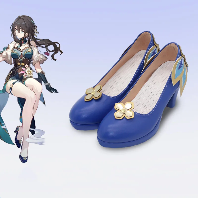 Jogo ruan mei honkai star rail cosplay sapatos quadrinhos halloween carnaval role play traje prop feminino masculino salto alto