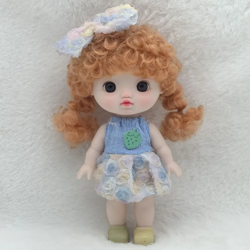 الدهون Bjd دمية 22 سنتيمتر متمحور دمية كبيرة كبيرة رئيس لطيف ألعاب الأطفال فتاة دمية مهرجان هدية الاطفال الدمى للفتيات اللعب منزل الطفل #2