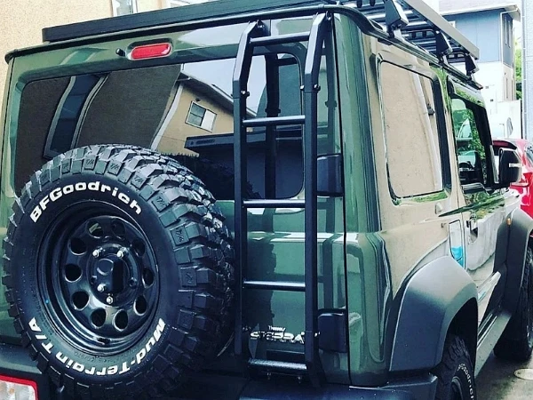 New Design Telescopic Side Ladder Body Kit Accessories for Suzuki Jimny JB64 JB74 Side Ladder