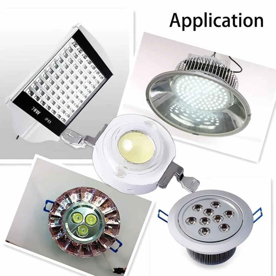 AuuRxx LED 10 Buah/Lot 1W 100-120LM Bohlam LED IC SMD Lampu Cahaya Siang Hari Putih/Putih Hangat Daya Tinggi 1W Lampu LED Manik