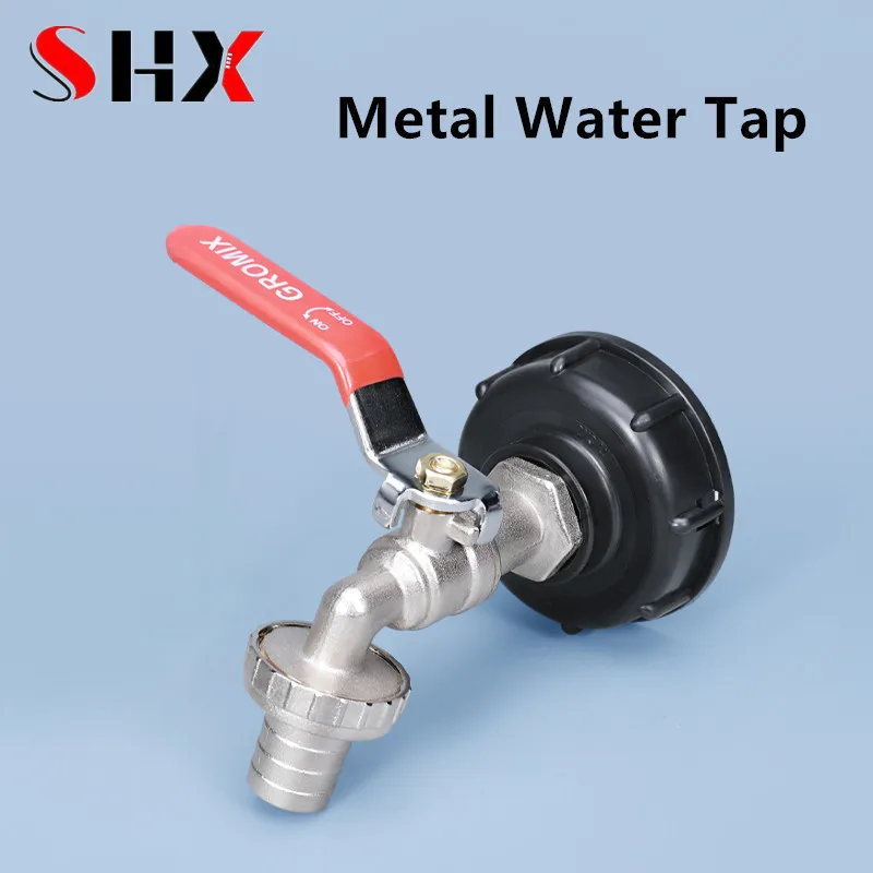 

High Quality S60*6 to 1/2'' 3/4'' IBC Tank Adapter Coarse Threaded Garden Hose Connector 1000L Valve Fittings