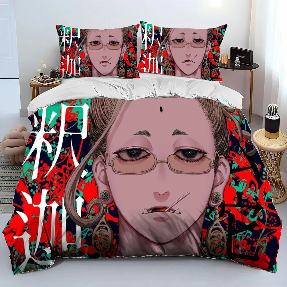 

Anime,Record of Ragnarok,Cartoon Comforter Bedding Set,Duvet Cover Bed Set Quilt Cover Pillowcase,king Queen Size Bedding Set A