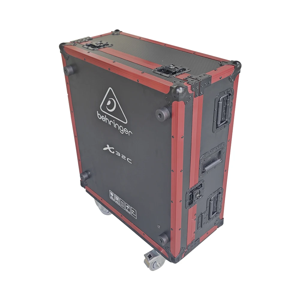 Aangepaste Behringer X32 compacte flightcase Normale versie met wielen Pa-systeem Podiumapparatuur Digitale mixer Flightcase