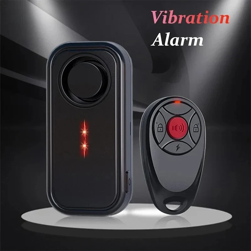 Vibration Bike Alarm Remote Control Bicycle Alarm 113dB Intrusion Detector Waterproof IP66 Vehicle Search Bike Alarm