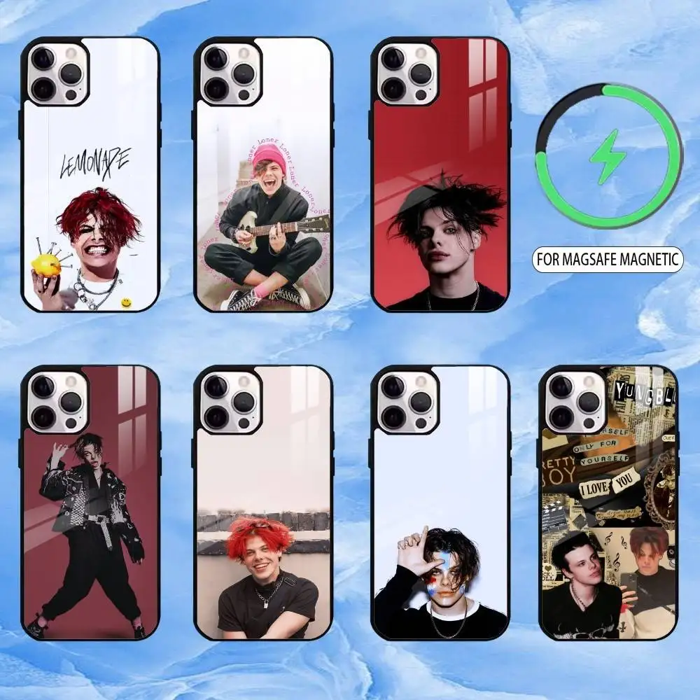 

Чехол для телефона Y-Yungblud-Singer Y-YB для iPhone17,16,15,14,13,12,11 Plus, Pro Max, магнитный для беспроводной зарядки Magsafe