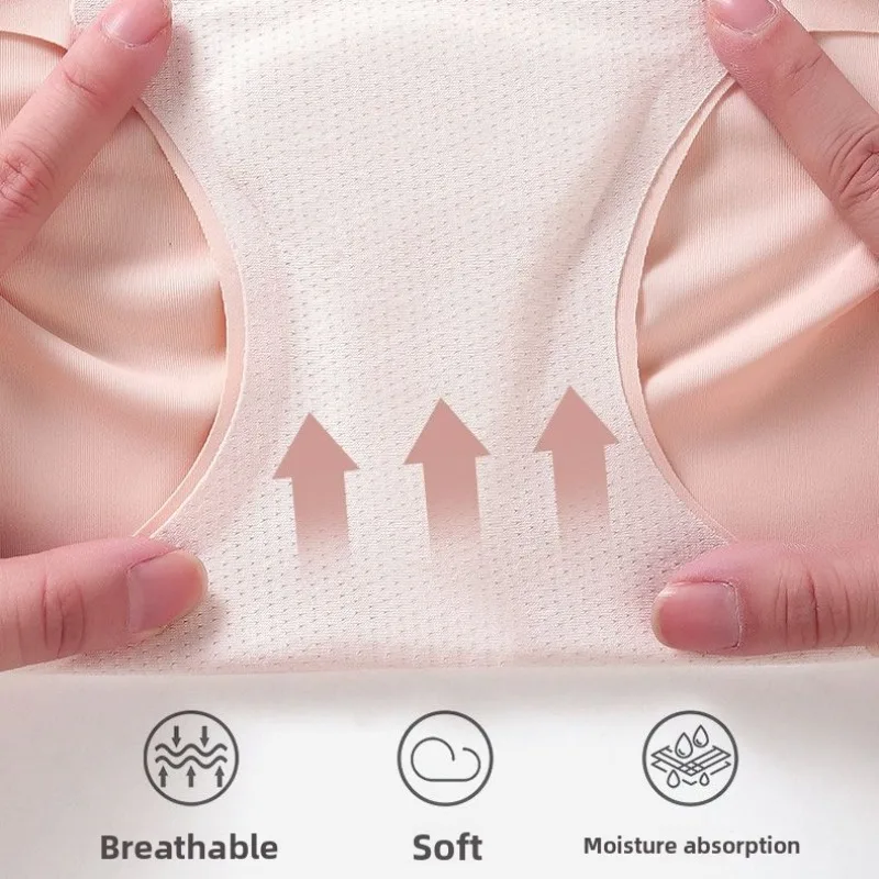 فترة سراويل النساء مانعة للتسرب تنفس اللاتكس الملابس الداخلية الرطوبة فتل غير مرئية الراحة دورة الحيض النظافة ماصة #4