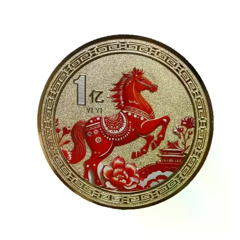 1/3/5 قطعة 2026 الحصان العام العملات الصينية محظوظ الحيوان الحصان التذكارية المعادن تذكارية جمع عملات السنة الجديدة هدية