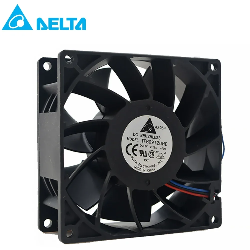 Original for delta TFB0912UHE 9CM 92*92*38mm DC 12V 2.28A Cooling fan Server Car Modification Violent Cooling Fan