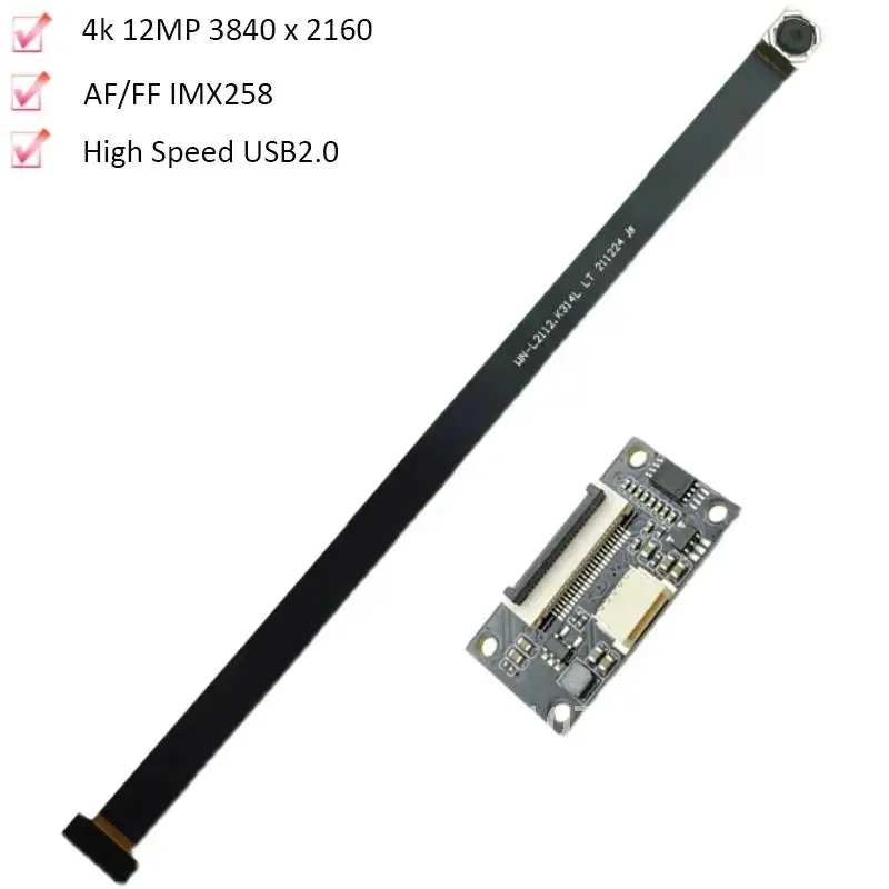 IMX258 /OV5693 Customized 4K 12MP HD USB2.0 Camera Module High Speed AF/FF 30FPS MJPEG, YUY2 for Production Vision