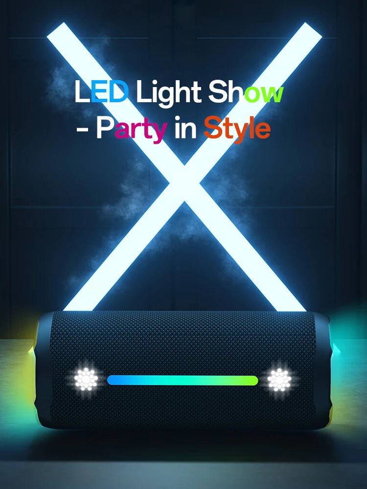 Ohayo-Haut-parleur Bluetooth portable étanche, pilote 35W, son injuste résistant à 360, basses scintillantes, TWS, étanche IPX7