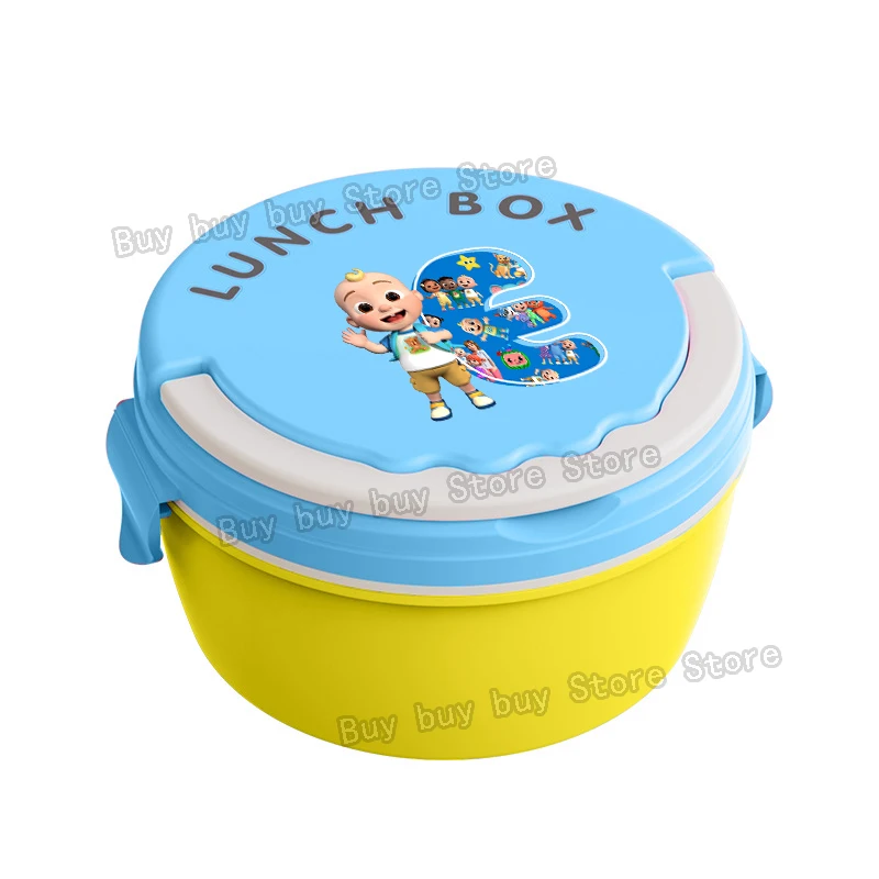 Cocomelons Lunch Boxs Portable Bento Meal Case Boys Fruit Food Storage Box Microwave 26letters Lunch Box Picnic Fresh Cases Gift view 6
