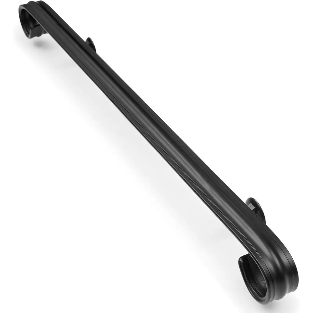 Matte Black Wrought Iron Stair Rail Grab Bar Kit, 4 Ft Railing Staircase Handrails