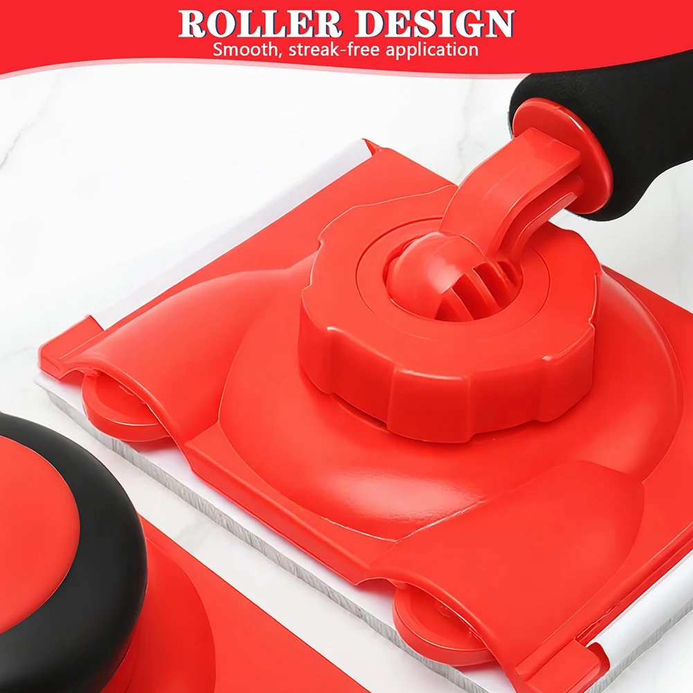 AEA9-Paint Edger Set Cutting In Tools For Painting Walls And Ceilings, Paint Pads Edging Tool With Sponges And Gloves