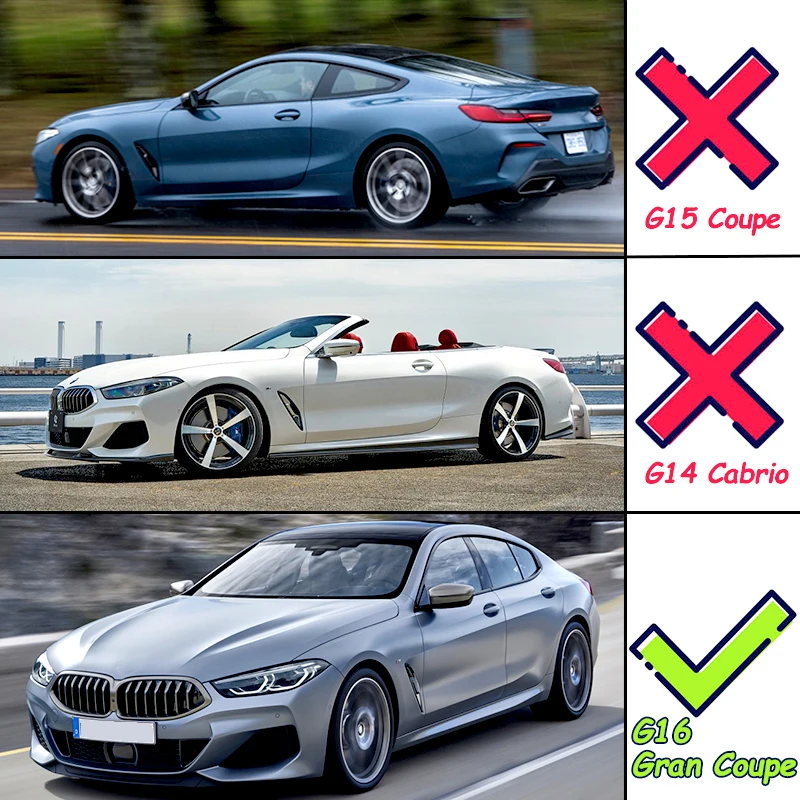 سبويلر صندوق السيارة Magickit لسيارة BMW 8 Series G16 F93 M8 840i M850i M8 Gran Coupe 4-Door RearTai Wing Lip Rear Spoiler M4 Style 18-23 #3