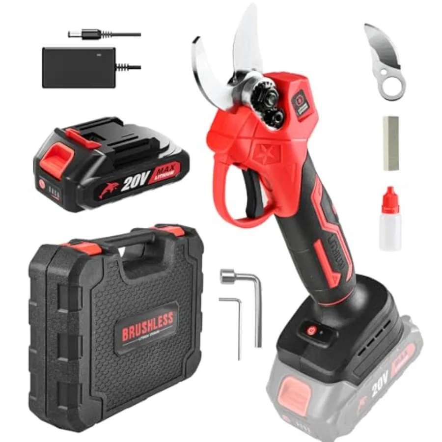 

Электрические секаторы для обрезки деревьев, диаметр реза 25 мм (1 дюйм), беспроводной, с аккумулятором 2.0 Ач, для садоводства