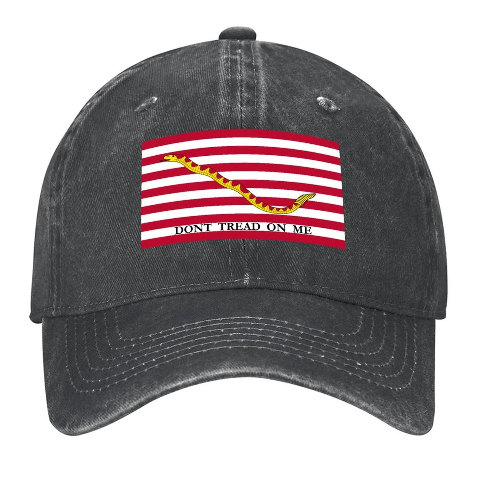 

Don't Tread On Me -- First Navy Jack Baseball Cap hiking hat sun caps |-F-| Women Men's