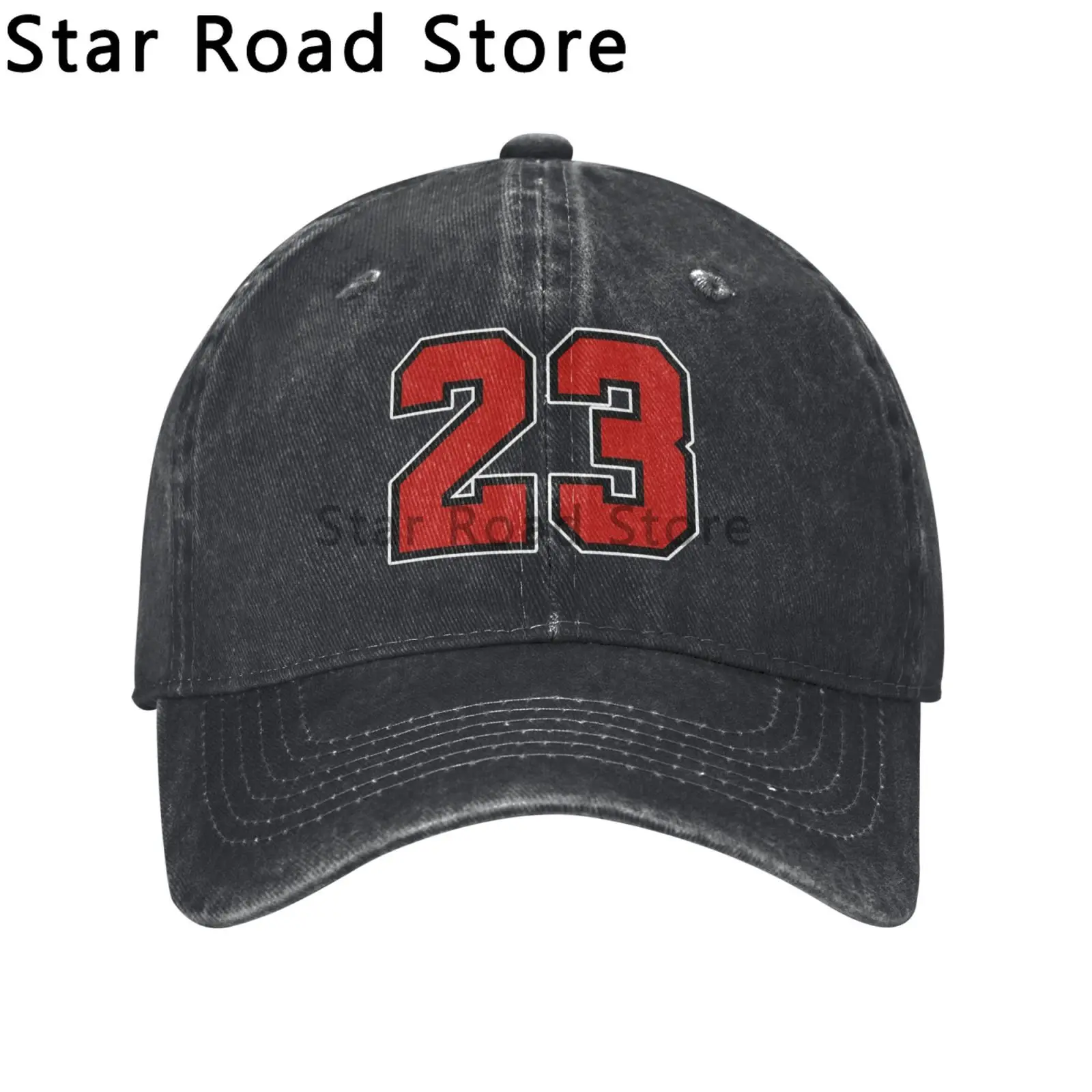 Red Lucky Number 23 Multicolor Baseball Women Outdoor Coquette Beach Sunscreen Hats Sport Peaked Cap for Unisex