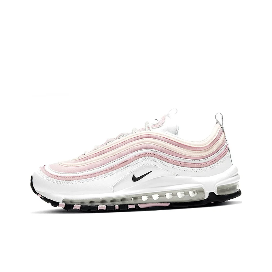 Nike Air Max 97 Running Shoes Women's Low Top Pink/White DA9325-100