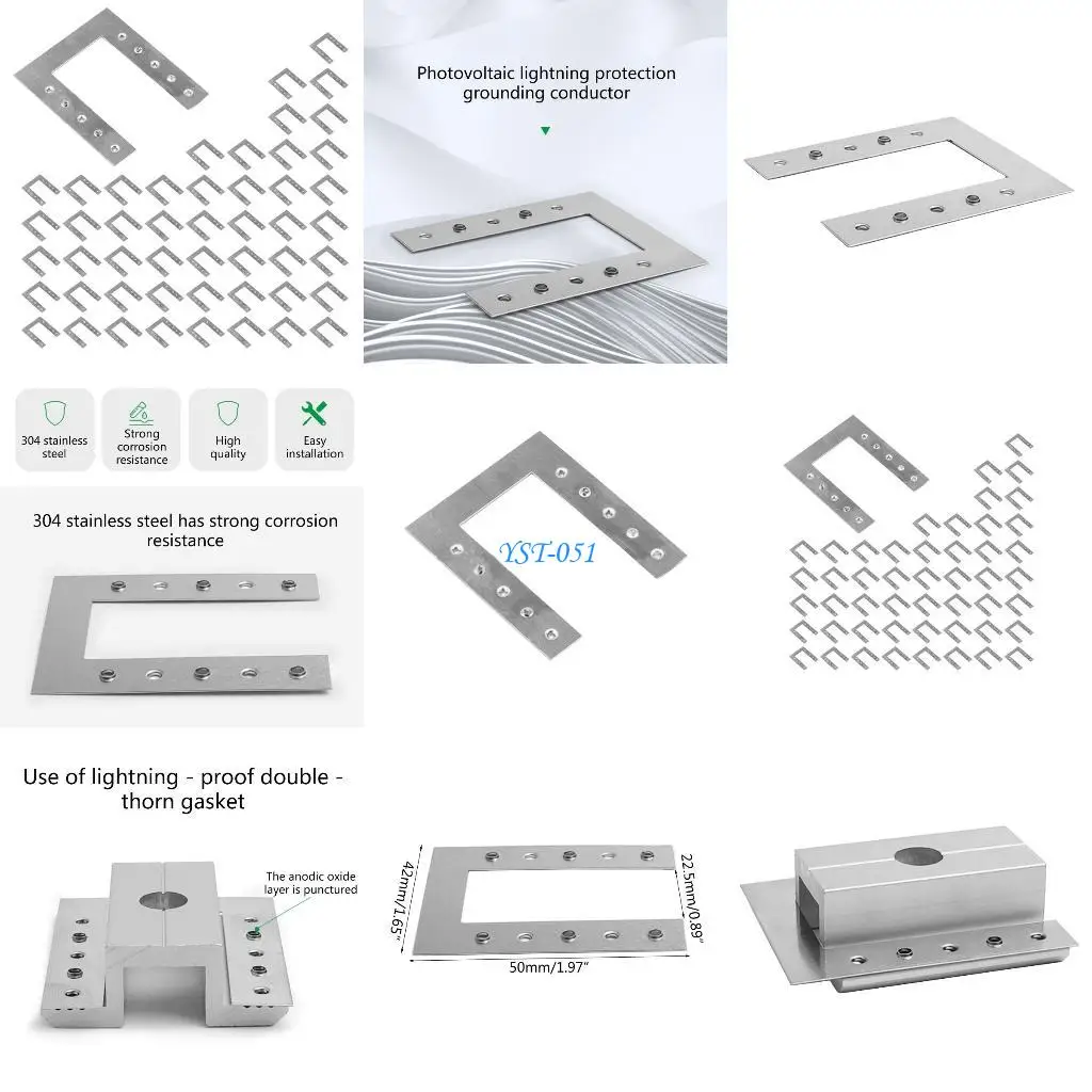 e15a-50-unidades-painel-solar-para-montagem-painel-solar-fotovoltaico-espacador-arruela-clipe-aterramento