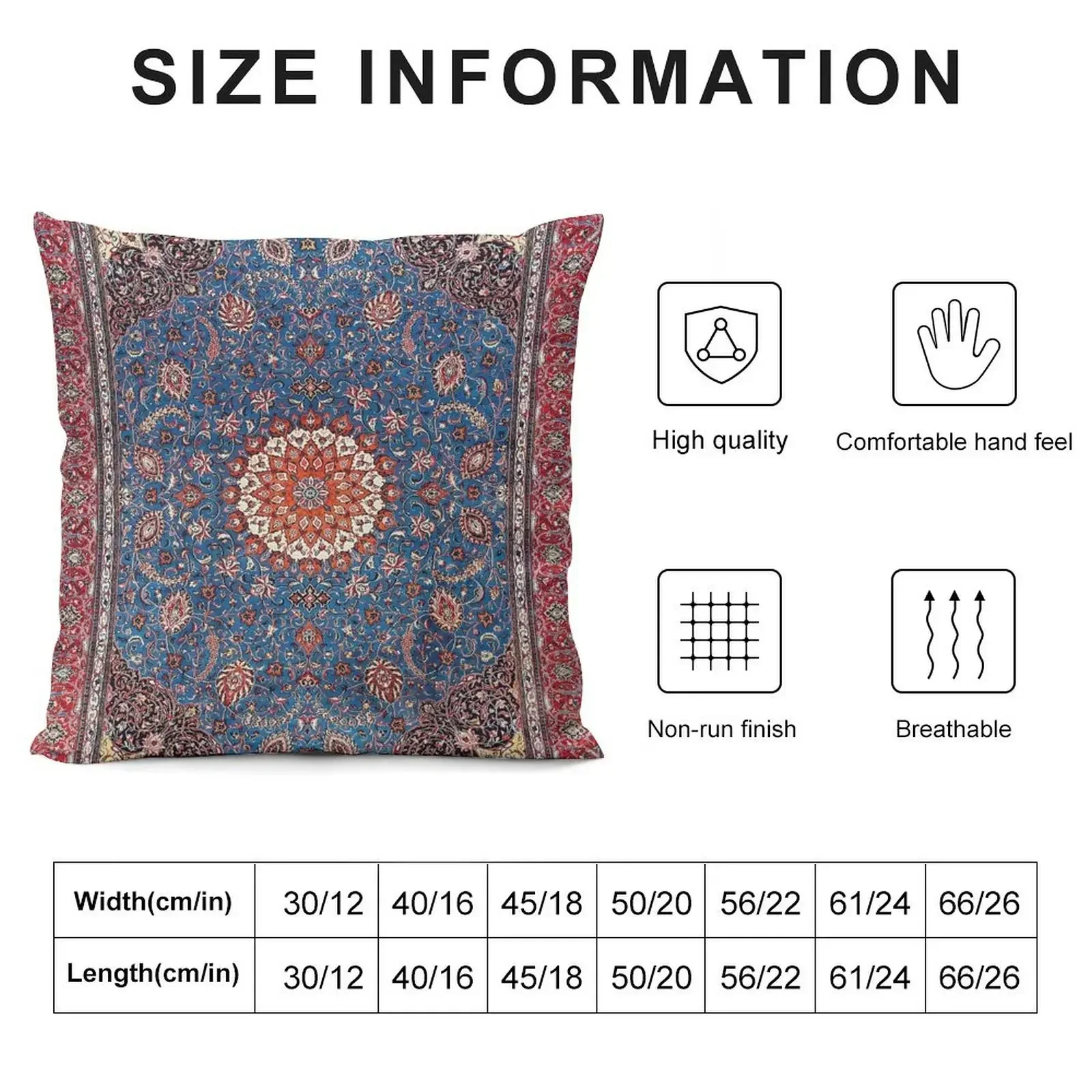 Sarouk Antique Persian Rug Print Throw Pillow Christmas Cushion For Home Cushions pillow