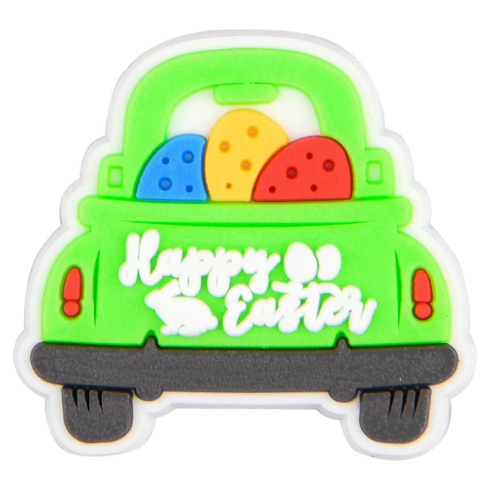 9 stücke Eis Auto Blume Auto Schuh Dekoration Charms Kaninchen Karotte Auto Schuh Charms Kinder Mädchen Jungen Ostern Geschenke