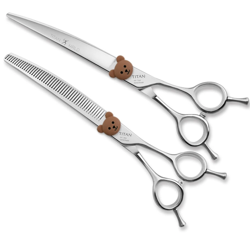 

7.0inch 7.5inch Professional Pet Scissors Dog Grooming Beauty Straight Scissor Pet Items Dogs Thinning Scissors Groomer