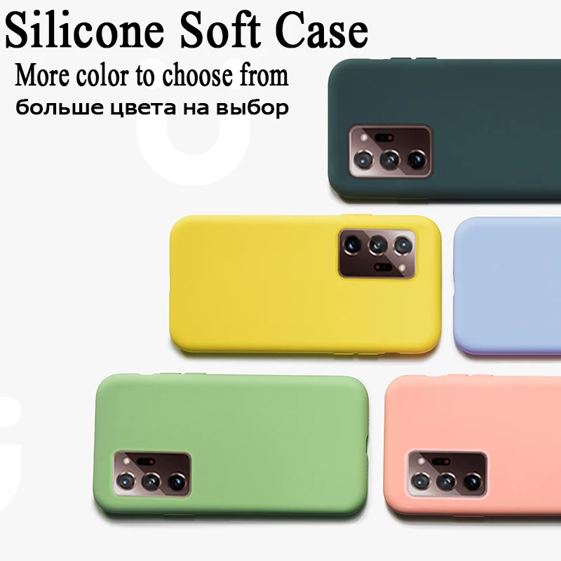 Case For Samsung Galaxy A52 A72 A12 A13 S23 A53 S20 S21 FE S22 ULTRA NOTE 10 20 Plus Luxury Original Liquid Silicone Soft Cover