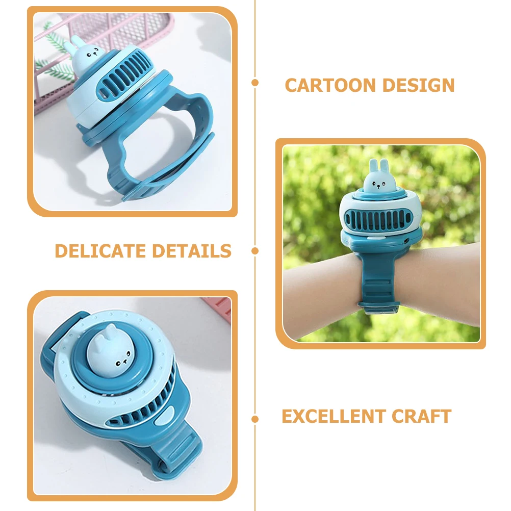 

Watch Fan Mini Hand Cooler Held Small Portable Plastic Fans Child Handheld