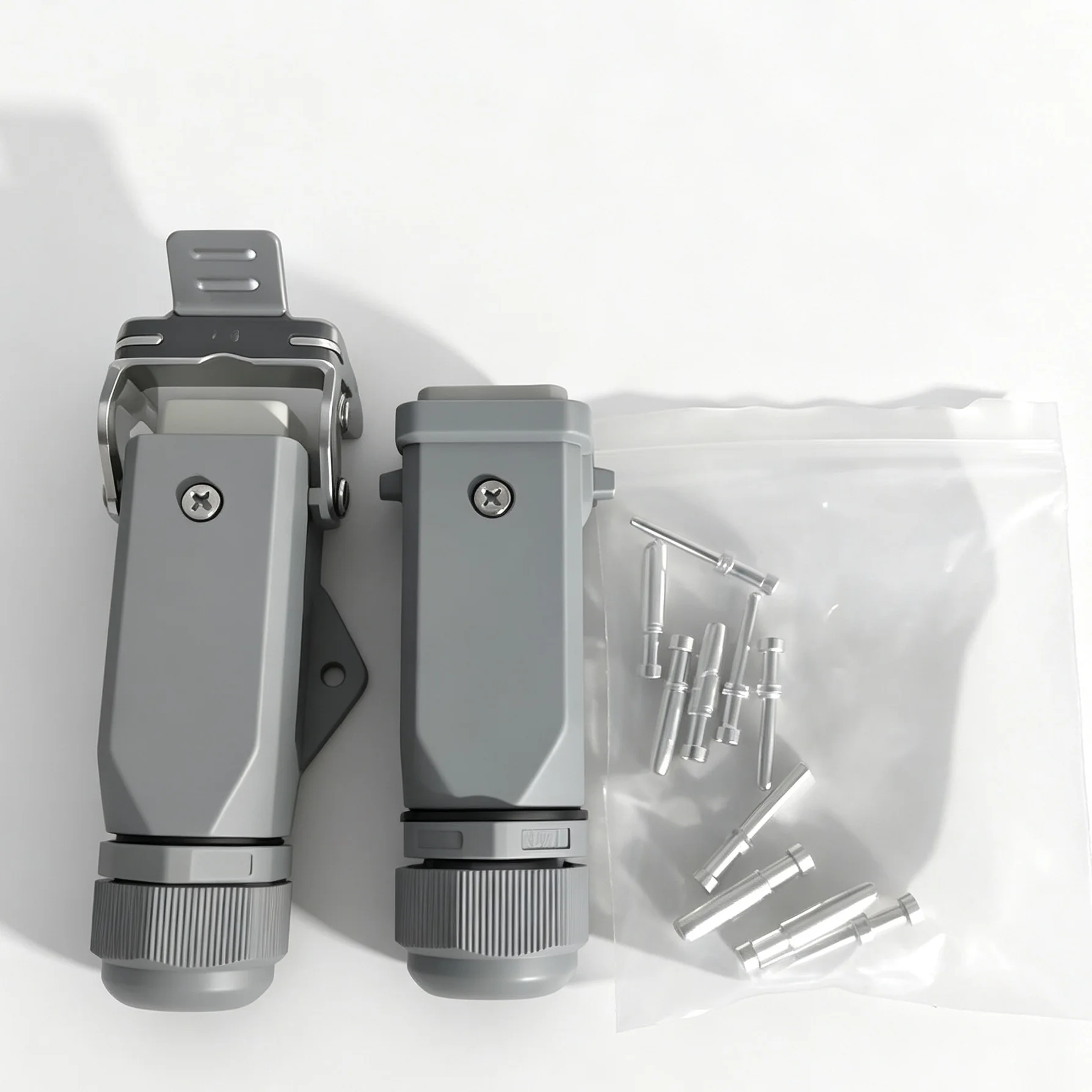 HDC-HA-003 3 4 5 6 8 +PE 10A Rectangular Heavy Duty Connector Waterproof Aviation Plug HD-007 Heavy Load Male Female Socket